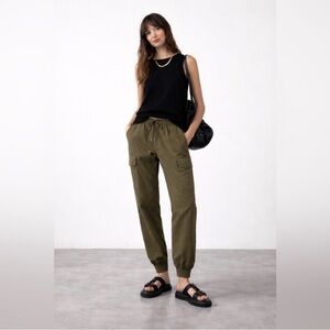 Schwiing Olive Cargo Joggers- M